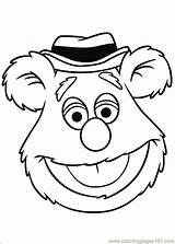 Muppet Muppets Coloring Pages Babies Printable Online Printables Colouring Bear Fozzie Cartoons Color Party sketch template