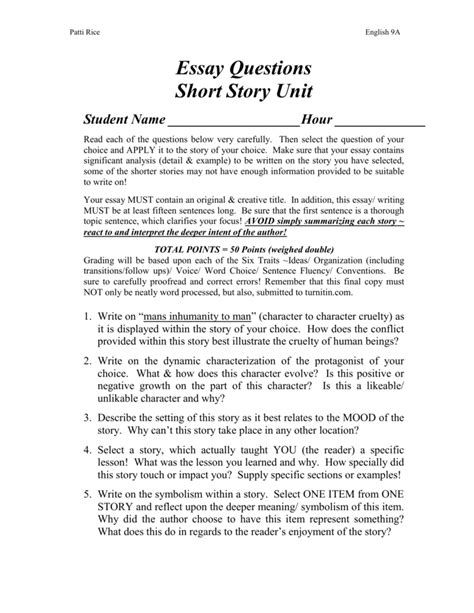 story essay  short story thatsnotus