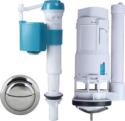 bath guru water saving plastic dual flush valve   flush siphon   fill valve