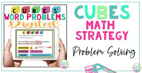 cubes math strategy  word problems loving math
