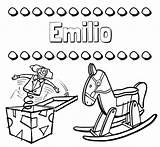 Nombre Emilio sketch template