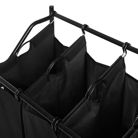 black laundry cart   sorter bags home storage organization