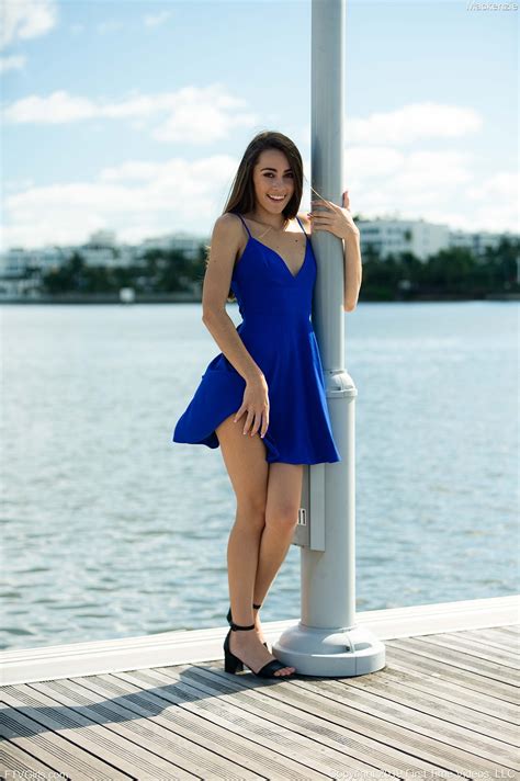 Skinny Girl Mackenzie Ftv Hotly Poses On The Dock Ftv