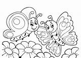 Kleurplaten Vlinders Lente Vlinder Bloemen Tekening Uitprinten Natuur Downloaden Terborg600 sketch template