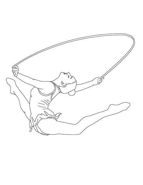 gymnastic coloring pages    print