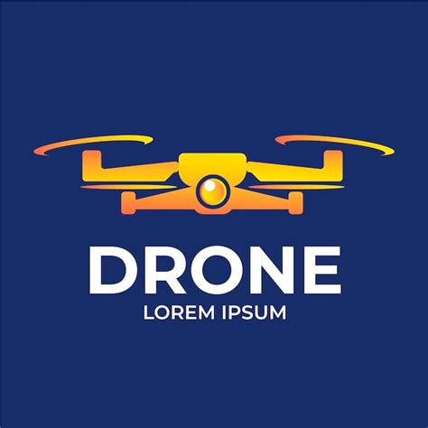 vector creative drone logo template