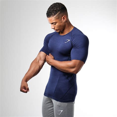 gymshark dry apex  shirt sapphire blue  releases featured mens mens workout