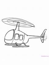 Helicopter Chinook sketch template