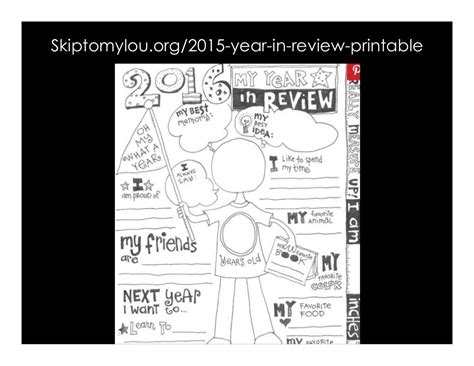 skiptomylouorg year  review printable