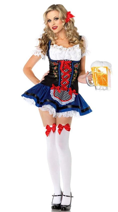 Exotic German Maid Costume Flirty Beer Girl Maid Dress