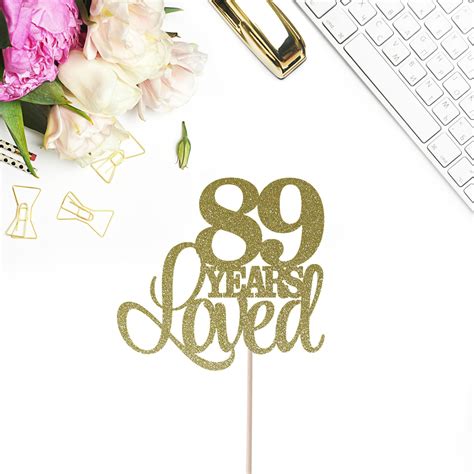 89 years loved cake topper 89th birthday cake topper happy 89th