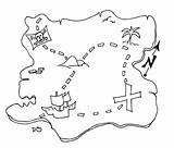 Map Treasure Simple Kids Maps Pirate Coloring Printable Pages Crafts Chest Visit Preschool sketch template