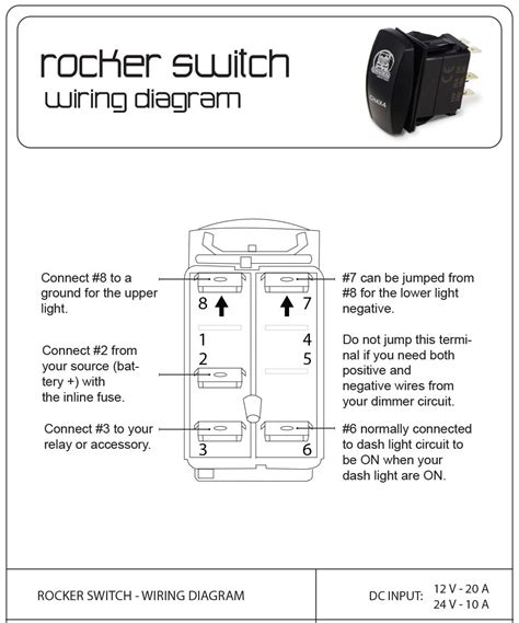 wire  pin lighted rocker switch nilight  pin laser   rocker switch