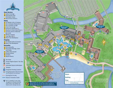 disney yacht club resort map