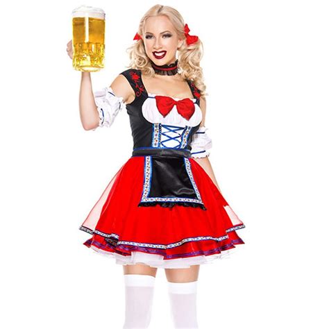 Sexy Oktoberfest Beer Girl Costumes Halloween Costume For Women