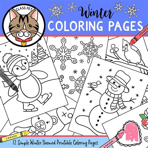 winter coloring pages   teachers preschool coloring pages