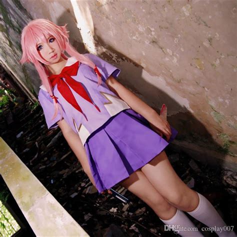 Gasai Yuno Costumes Cosplay Uniform Skirt Japanese Anime