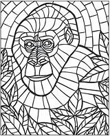 Mosaic Coloring Pages Color Animal Mystery Number Welcome Animals Drawing Roman Patterns Colouring Mosaics Printable Clipart Book Beginner Template Publications sketch template