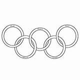 Olympic Coloring Torch Pages Rings Olympics Silhouette Getcolorings Getdrawings Gymnastics Toddlers sketch template