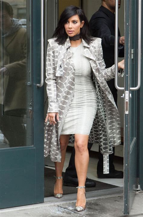 Kim Kardashian Style Out In New York City February 2015
