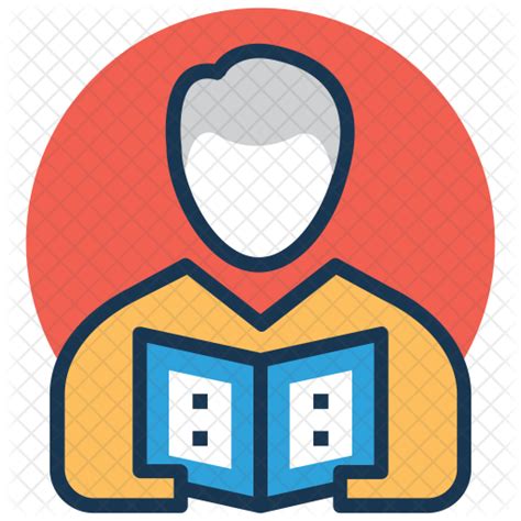 reader icon   colored outline style
