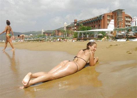 public amateur thong bikini ass and tits on beach and pool 20 pics