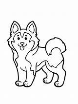Husky Coloring Pages Printable Kids Color sketch template