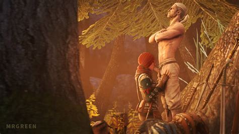 1384489 Geralt Of Rivia The Witcher Triss Merigold Mrgreen Submissive