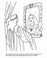 Tale Reine Princesse Dwarfs Jumping Stepmother Neiges Gratuitement Coloringhome sketch template