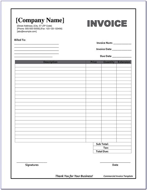 printable invoice forms billing form resume examples epdlrroxr