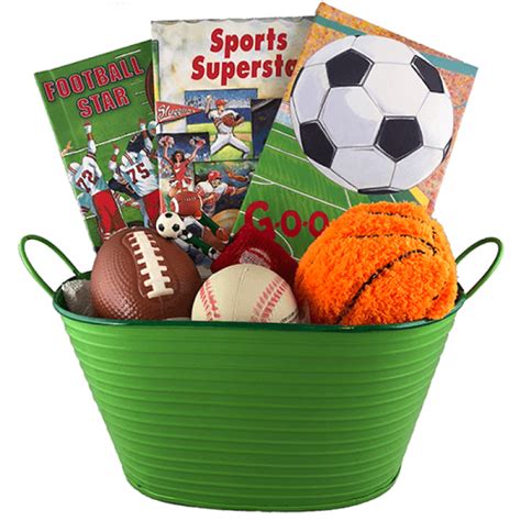 sports gift basket personalized childrens books