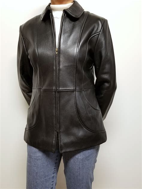 women real lambskin leather bomber jacket color black women leather blazer jacket black lambskin