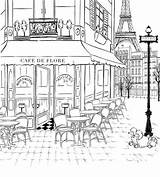 Paris Drawing Cafe French Sketch Drawings Coloring Illustration Sketches Megan Hess Pages Colouring Line Ak0 Cache Jacky Winter Paintingvalley Zeichnung sketch template
