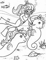 Pony Coloring Little Pages Sea Kratts Wild Colouring Ponies Bff Print G1 Books Sheets Old Cute Megan Mermaid Color Mlp sketch template