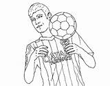 Neymar Messi Suarez Cr Coloriage Barca Getcolorings sketch template