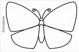 Butterfly Template Coloring Templates Blank Pages Clipart Outline Printable Pattern Children Clip Symmetry Kids Butterflies Print Plain Library Pdf Animal sketch template