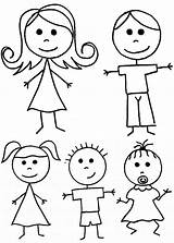 Stick Family Clipart Easy Clip Figure Draw People Cliparts Library sketch template