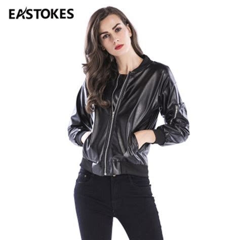 2018 ladies short motorcycle leather jacket ladies casual thin coat