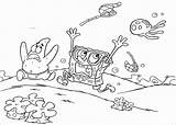 Jellyfish Spongebob Coloring Pages Colored sketch template