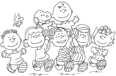 charlie brown snoopy  peanuts coloring pages december