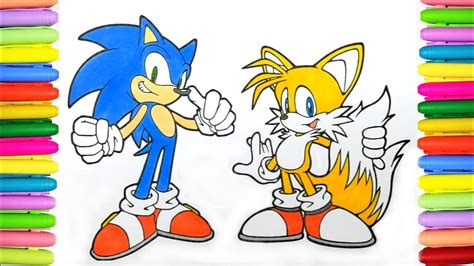 coloring sonic  hedgehog youtube