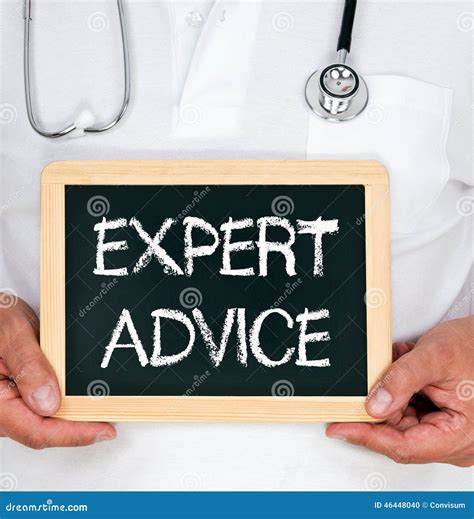 expert advice stock photo image  holding writing