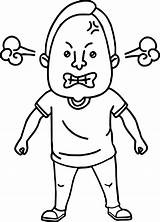 Angry Coloring Face Anger Bad Drawing Person Pages Man Mad People Cartoon Kids Color Printable Inside Guys Getdrawings Clipartmag Getcolorings sketch template