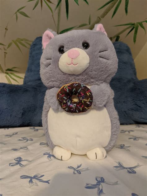 little space plushie crystal butt plug cat w sprinkle donut etsy