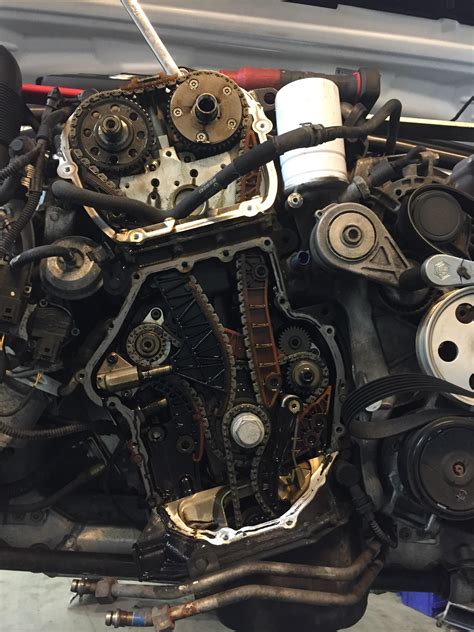 vw audi tsi timing chain stretched lowest mileage ive    chain tensioner