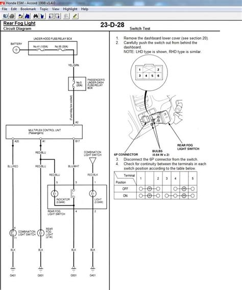 oem fog light relay wiring diagram accord  collection faceitsaloncom