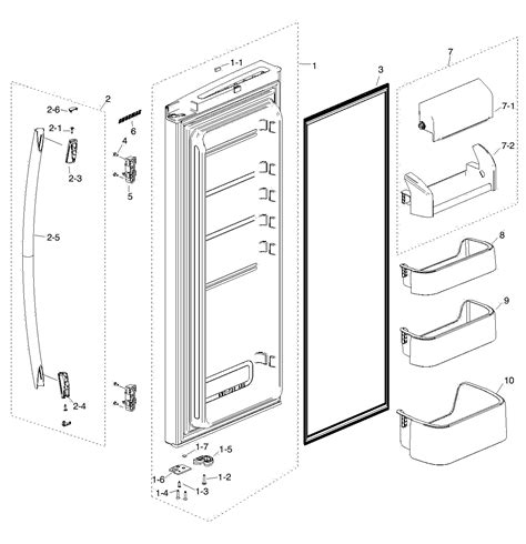 frigidaire refrigerator parts door handle samsung refrigerator double door parts