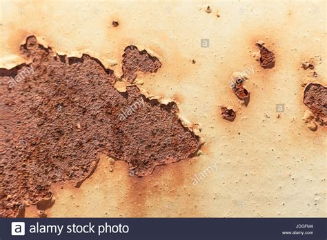 paint flaking  rusty surface stock photo alamy