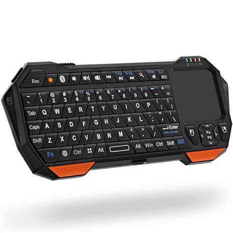 buy fosmonmini bluetooth keyboard qwerty keypad wireless portable  touchpad compatible