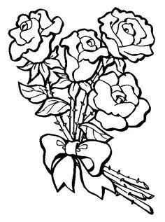pin  diana hume art  flowers rose coloring pages flower coloring